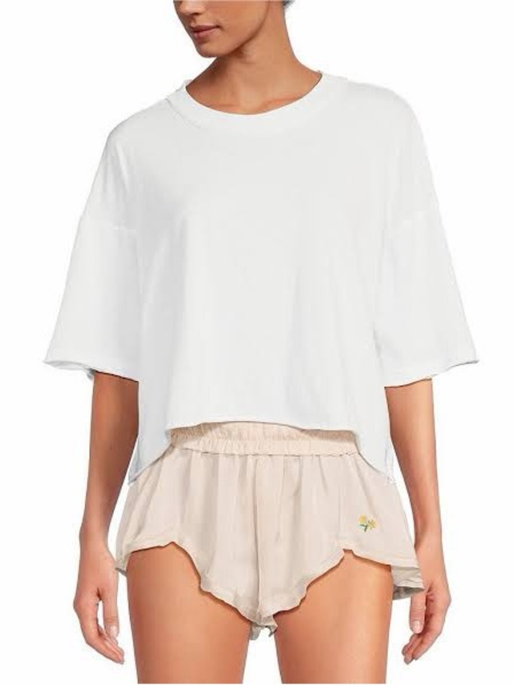 FREE PEOPLE / FP MOVEMENT WHITE INSPIRE TEE !!